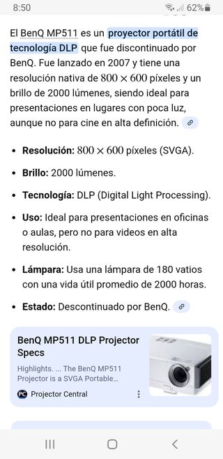 Proyector BenQ Gris y Blanco