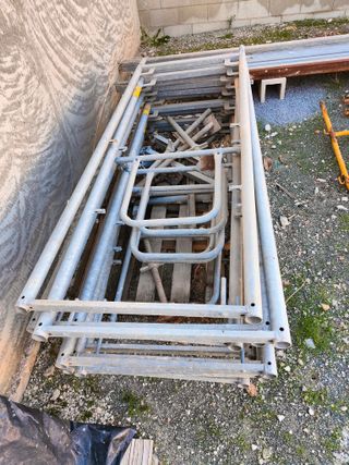 Lote andamio: barandillas, puntales, tableros