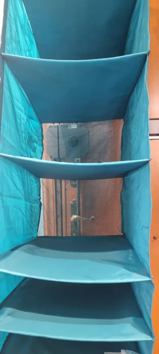 Organizer portaoggetti armadio blu