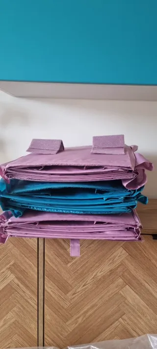 Organizer portaoggetti armadio blu