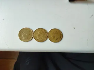 3 Monedas Antiguas Rey Juan Carlos I