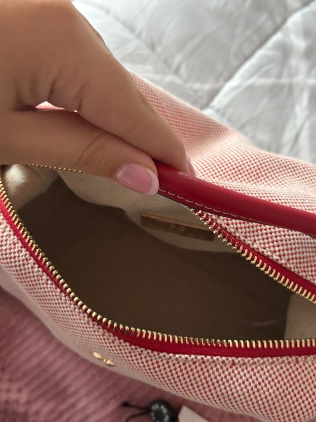 Bolso Purificación García Rojo y Blanco