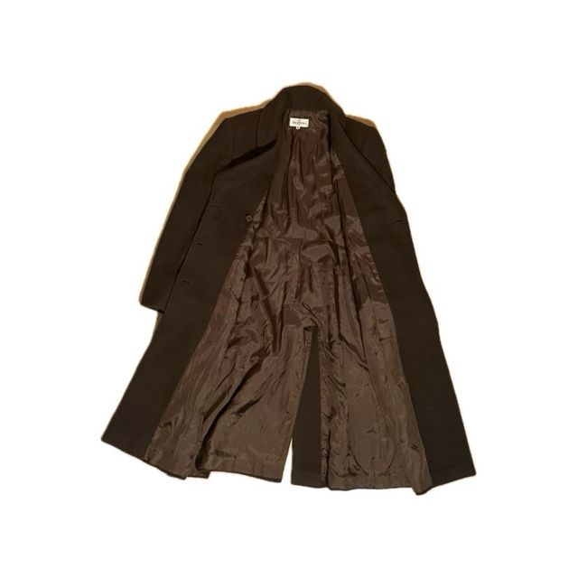 Gabardina de lana Valentino Marrón Vintage Mujer