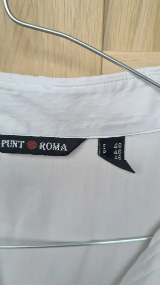 Camisa Blanca Punto Roma Talla 48