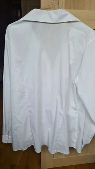 Camisa Blanca Punto Roma Talla 48