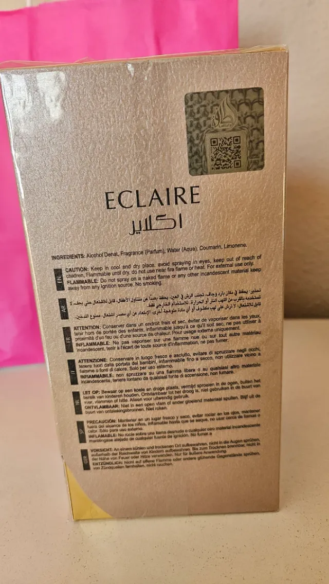 Eclaire Lattafa 100ml Precintado