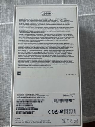 Scatola iPhone XR Rossa