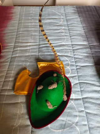 Disfraz flautista de Hamelin talla única.