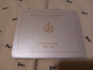 Vaticano 2005 Sede Vacante 1 céntimo a 2 euros