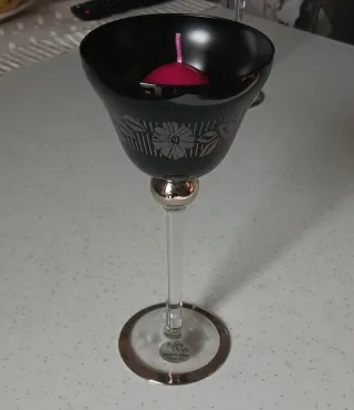 Portacandele decorati a mano