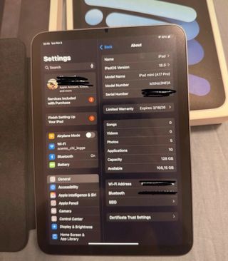 iPad mini 7 con Smart Folio Grigio e garanzia