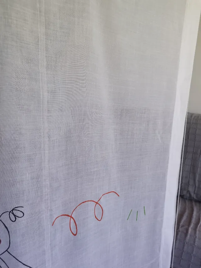 Cortina infantil jirafa