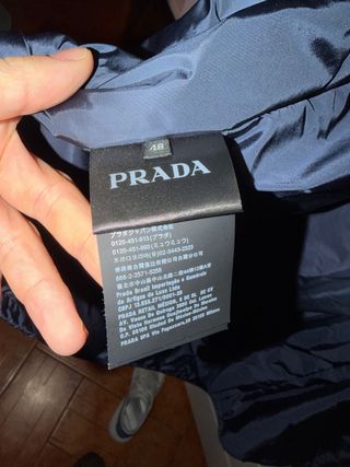 Giacca Prada Nylon Blu Taglia 48