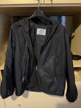 Giacca Prada Nylon Blu Taglia 48