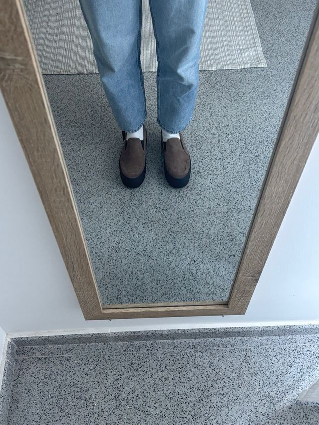 Zapatillas plataforma ante marrón