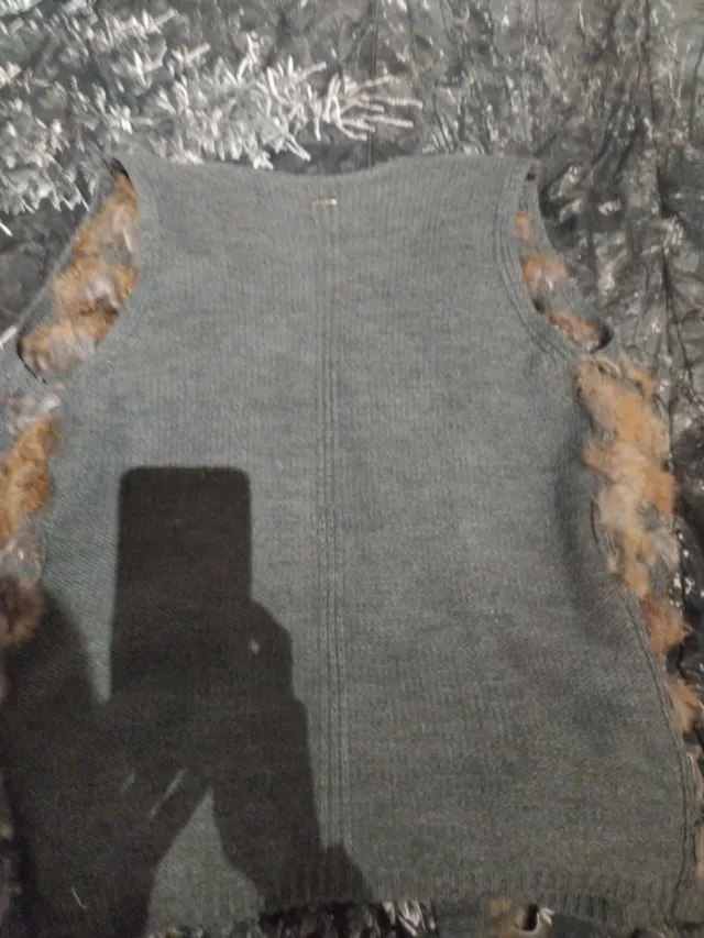 Chaleco de chica con pelo