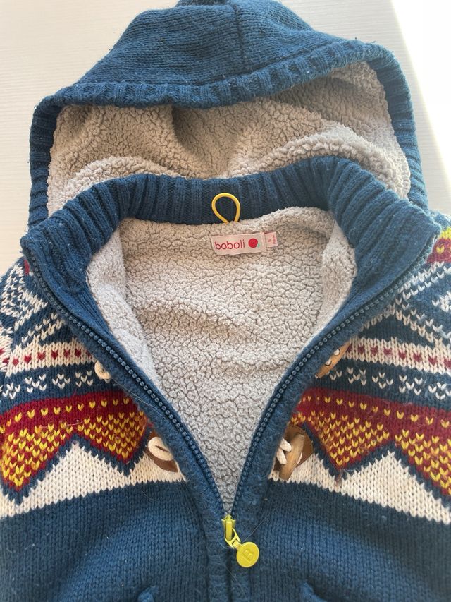 Chaqueta lana forrada Bobolo 5 años