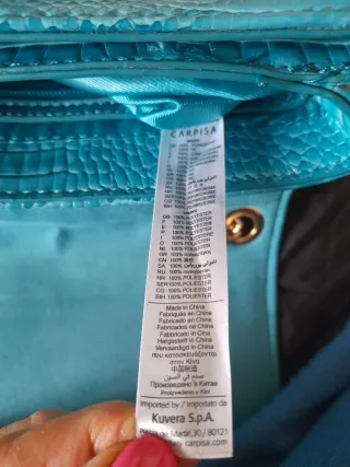 Borsa Carpisa con tracolla oro