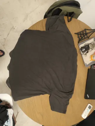 Camiseta Gris Oversize Talla Única