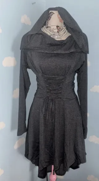 Vestido Medieval con Capucha Talla M/L