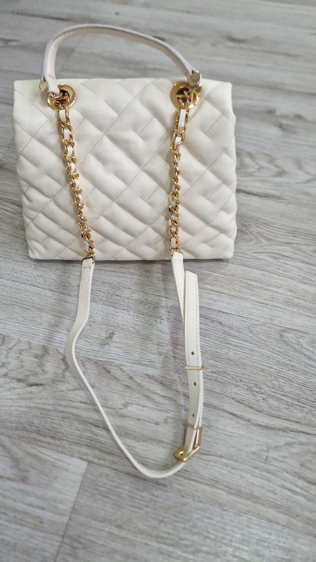 Bolso CH Mujer Nuevo Blanco y Dorado