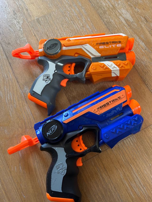 2 Pistolas Nerf Firestrike Elite