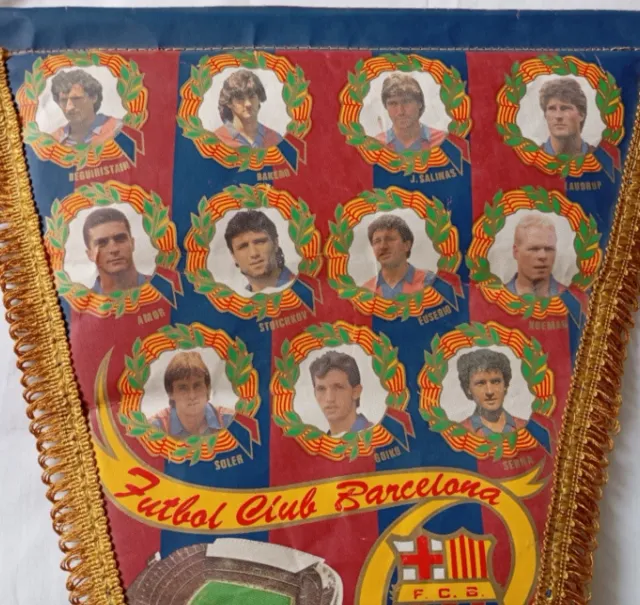 Banderín Vintage F.C. Barcelona Años 80