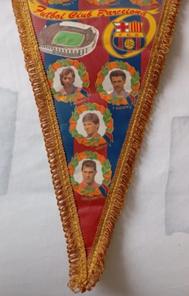 Banderín Vintage F.C. Barcelona Años 80