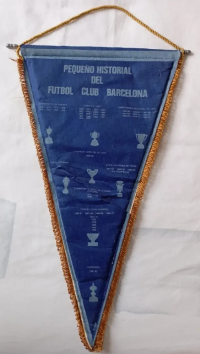 Banderín Vintage F.C. Barcelona Años 80