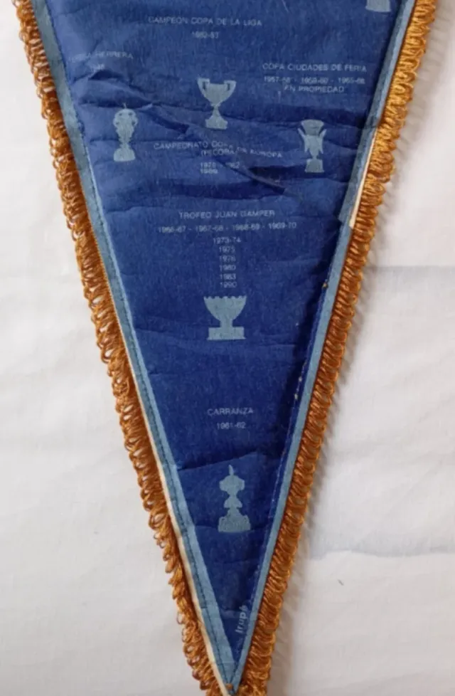 Banderín Vintage F.C. Barcelona Años 80