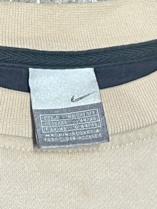 Nike Sudadera Vintage Beige Negra