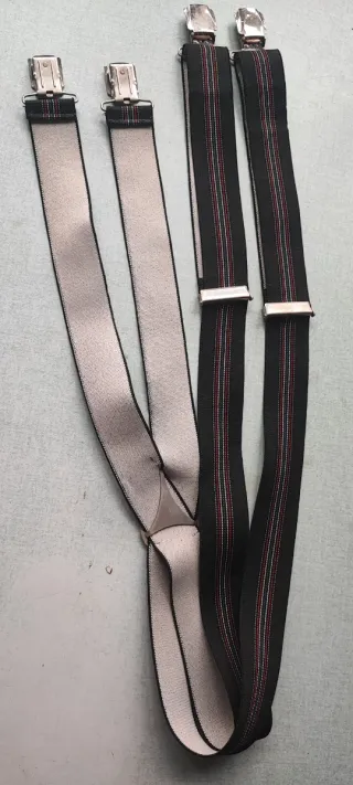 Bretelle vintage beige e nere