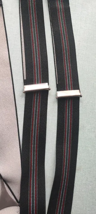 Bretelle vintage beige e nere