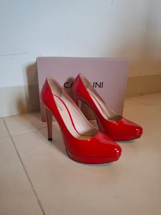 Scarpe con tacco Cavallini rosse