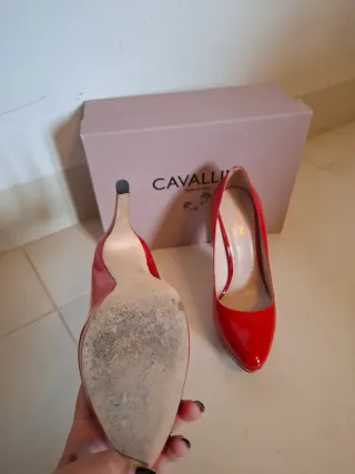 Scarpe con tacco Cavallini rosse