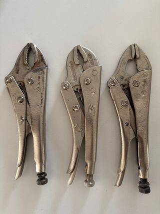 3 Alicates de presión con bloqueo