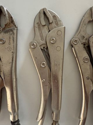 3 Alicates de presión con bloqueo