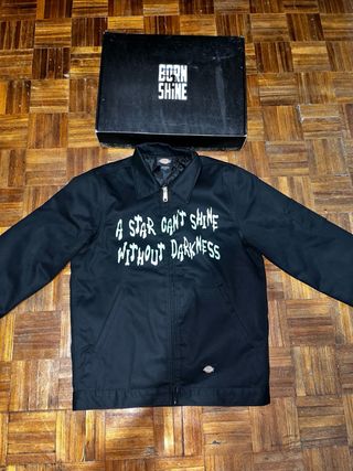 Giacca Born2shine Nera con Scritta