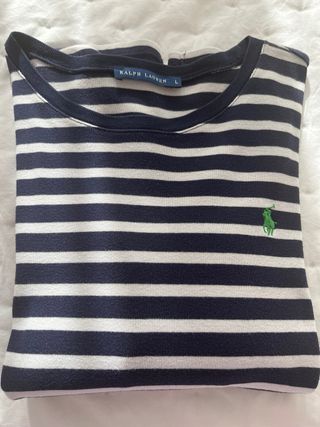 Blusa Rayas Ralph Lauren Mujer Talla L
