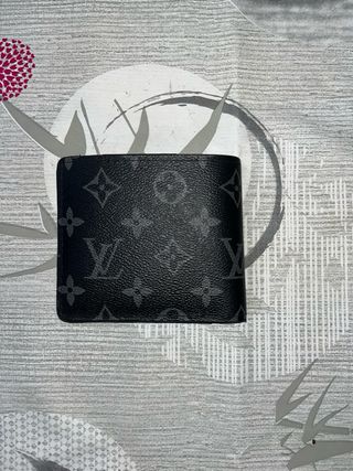 Portafoglio Louis Vuitton Monogram Grigio Nero