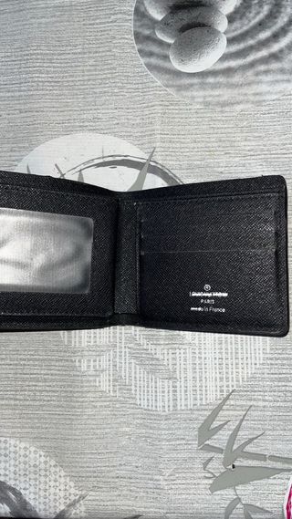 Portafoglio Louis Vuitton Monogram Grigio Nero