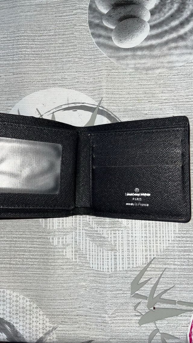 Portafoglio Louis Vuitton Monogram Grigio Nero