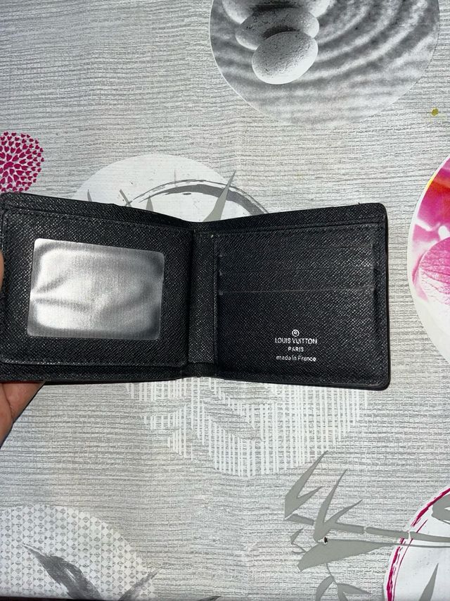 Portafoglio Louis Vuitton Monogram Grigio Nero
