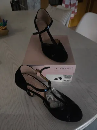 Zapatos LA PUSH negros talla 38 sin estrenar