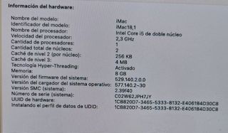Apple iMac 21.5 Plata/Negro