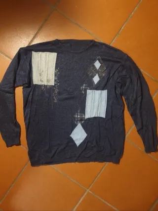 Maglione unisex fantasia patchwork