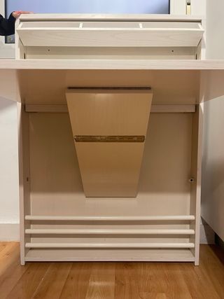 Mesa escritorio plegable madera.