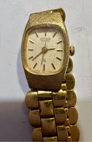 Reloj y pulsera Citizen original chapado Oro 14K