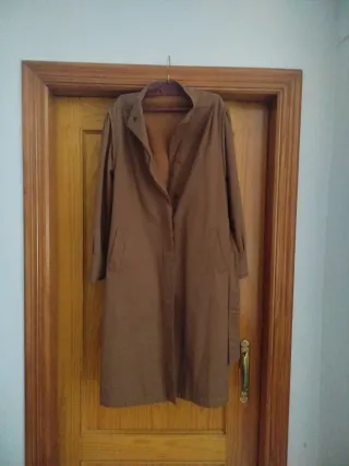 Gabardina mujer marrón