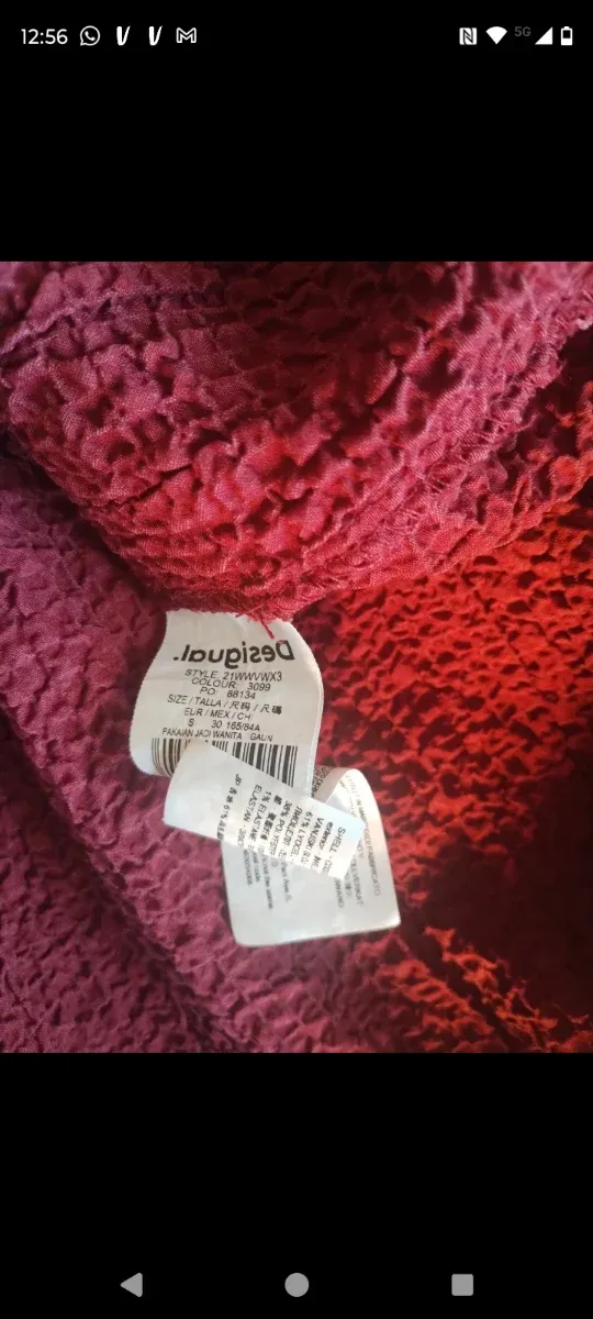 Vestido burdeos Desigual